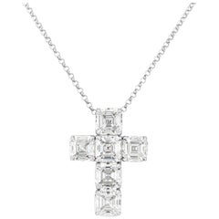 Diamond Cross Pendant, 6.33 Carat