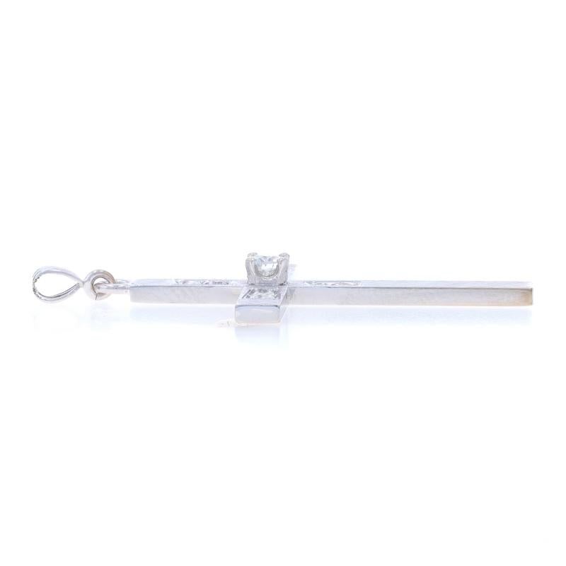 Diamant-Kreuz-Anhänger - Europäischer .24ctw Glaube (Alteuropäischer Schliff) im Angebot