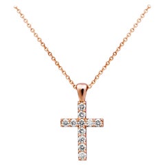 Ciondolo con croce di diamanti