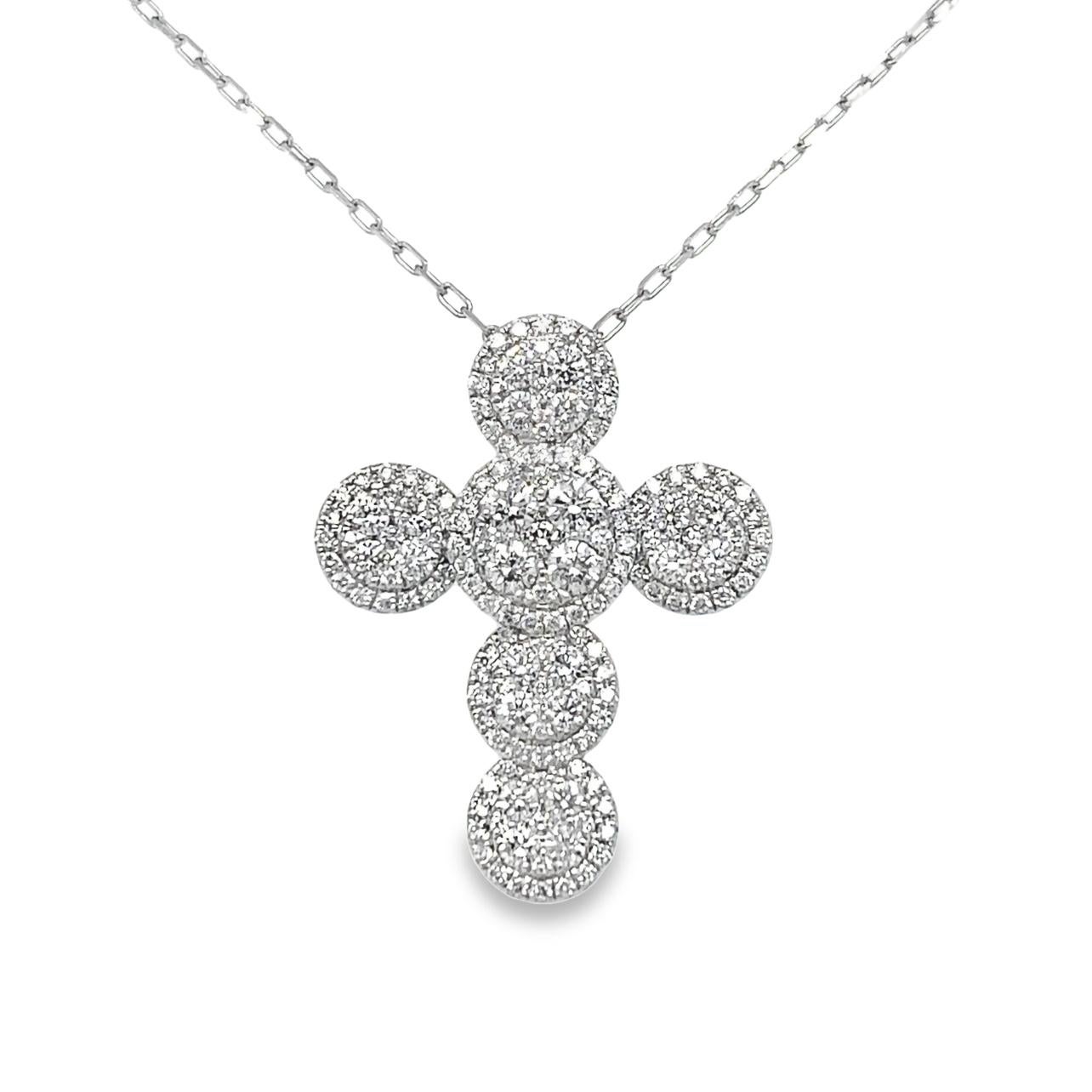 This beautiful Diamond Cross pendant is perfect to wear at everyday or at that special event. It is 1