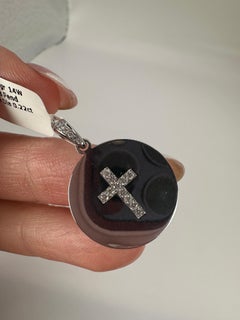 Pendentif croix en diamant The Modernity or 14KT