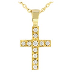 Diamond Cross Pendant Necklace