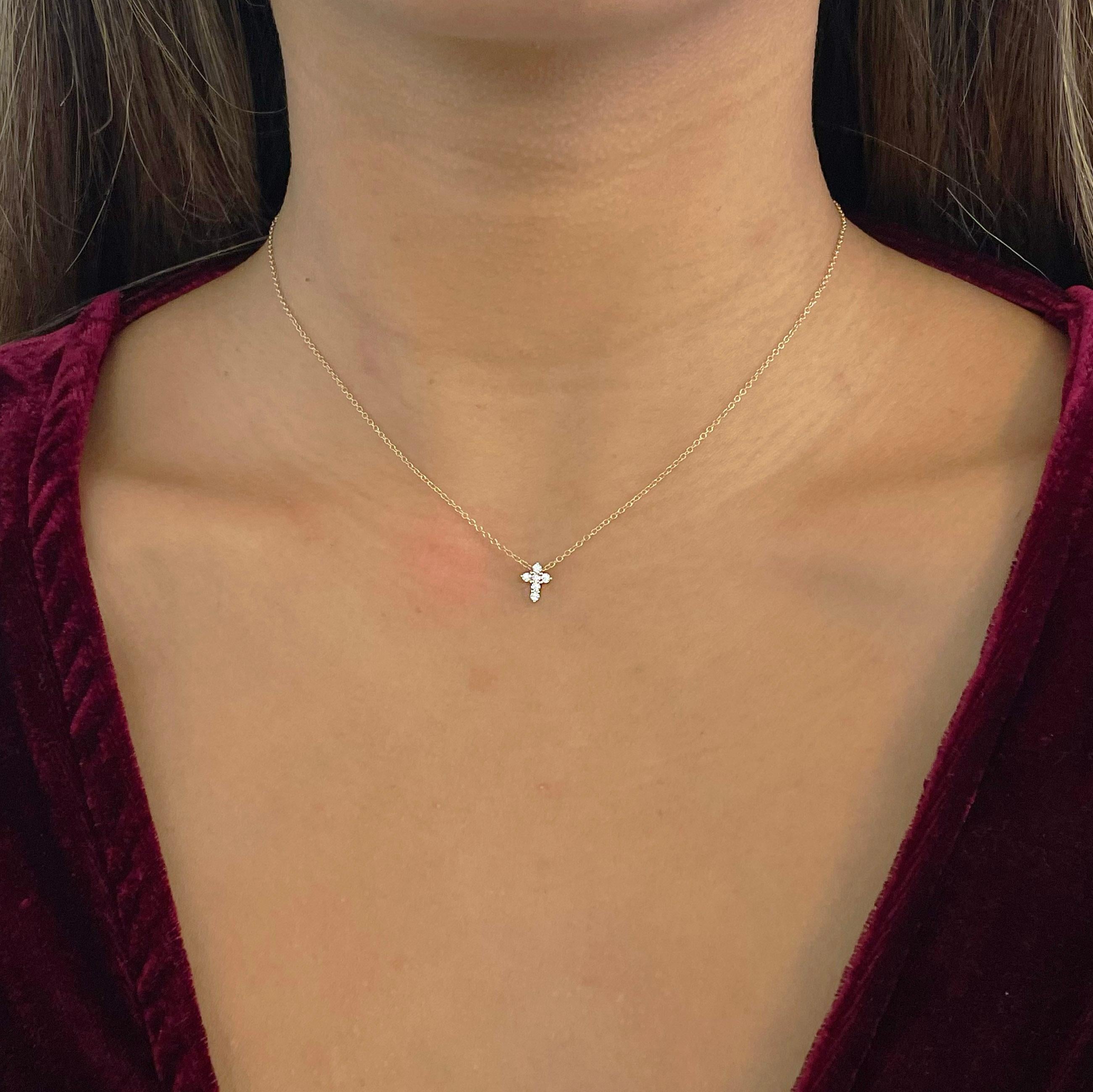 minimalist diamond necklace