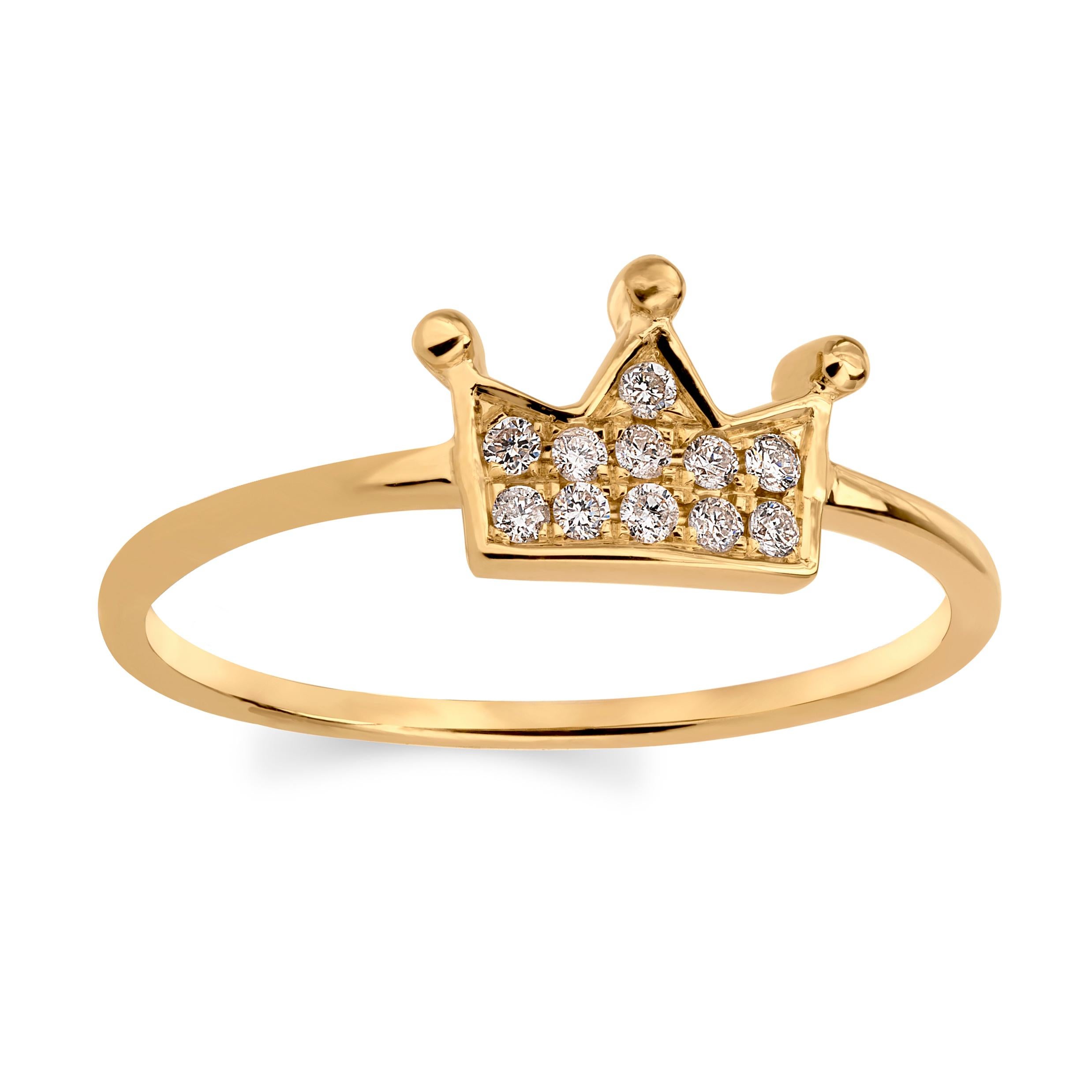 crown ring gold 18k