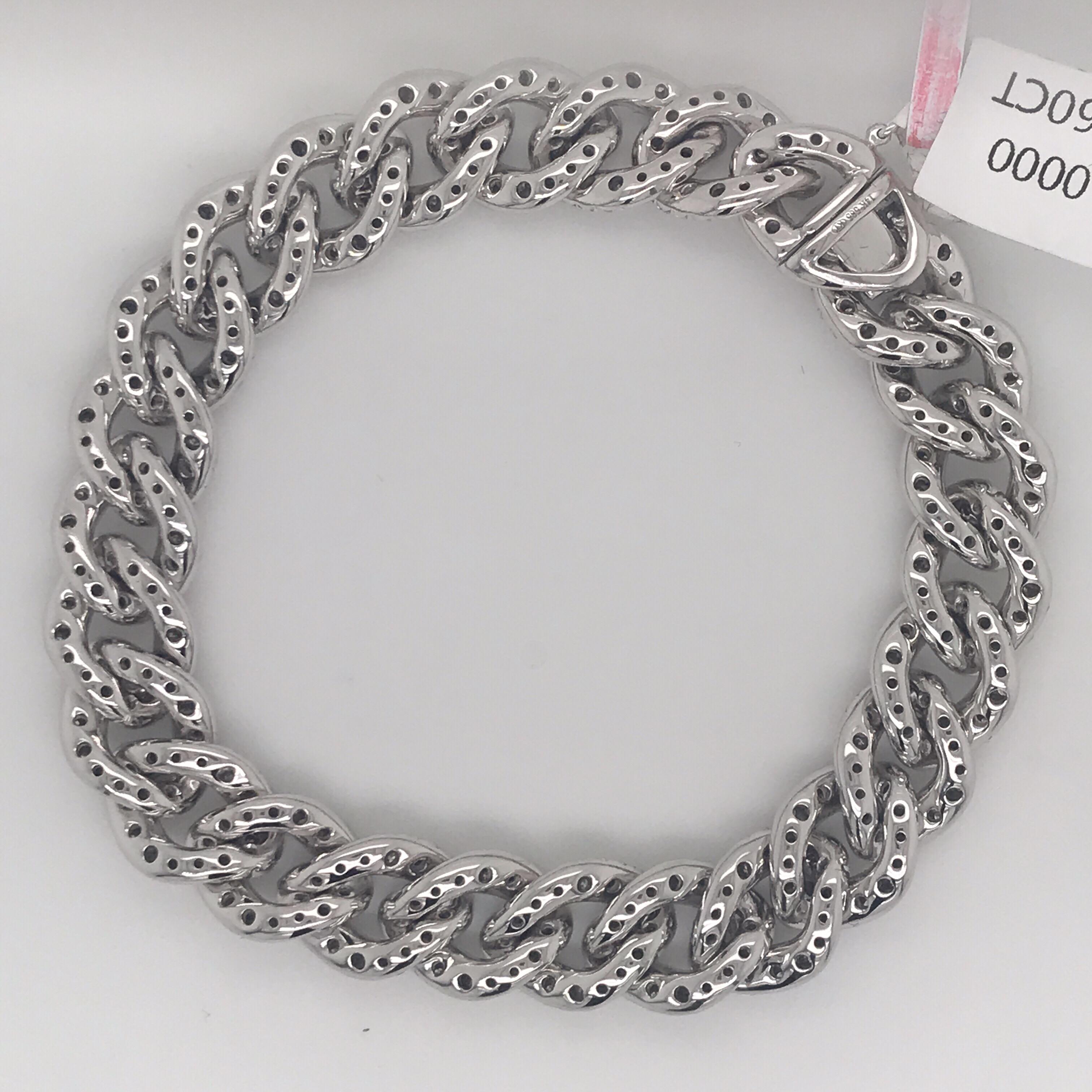 diamond cuban link bracelet womens