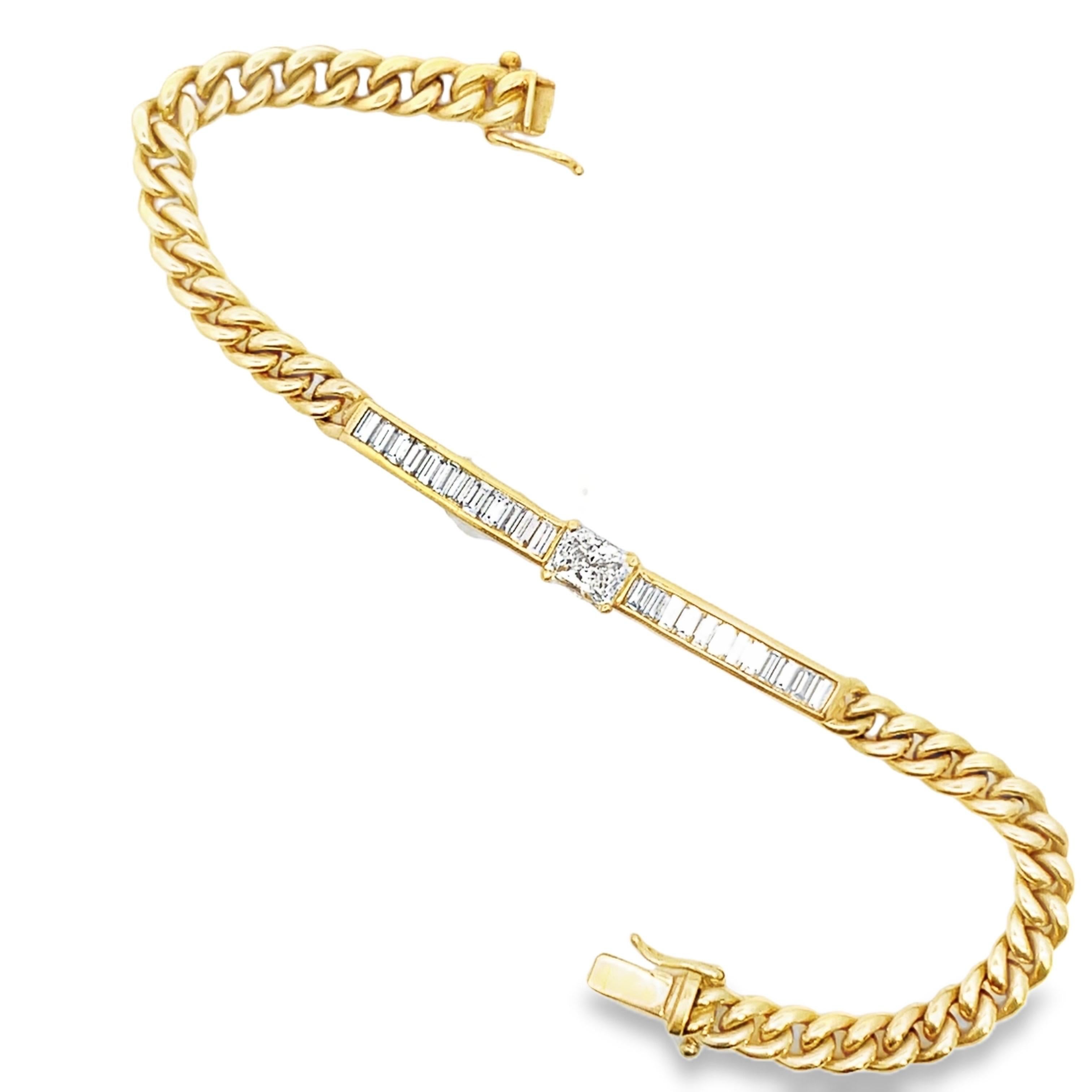 Diamond Cuban Link Bracelet For Sale