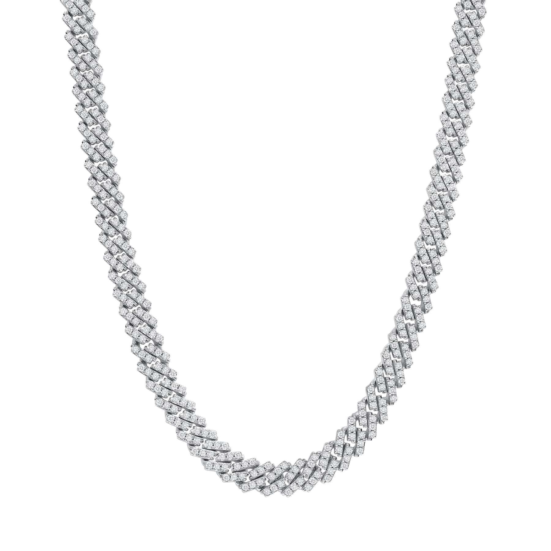 Sheena's Diamond Cuban Necklace In New Condition For Sale In Los Angeles, CA