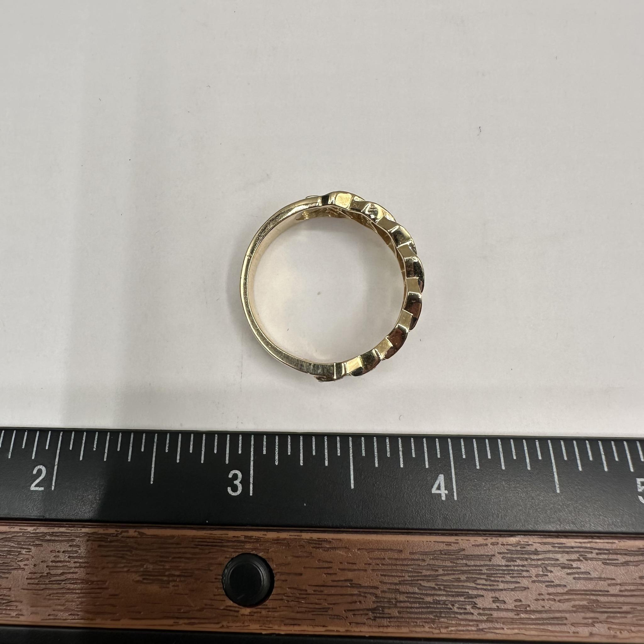 Kubanischer Diamantring aus 10kt Gelbgold - 0,50ctw GH I1 Diamanten, Größe 10 für Damen oder Herren im Angebot