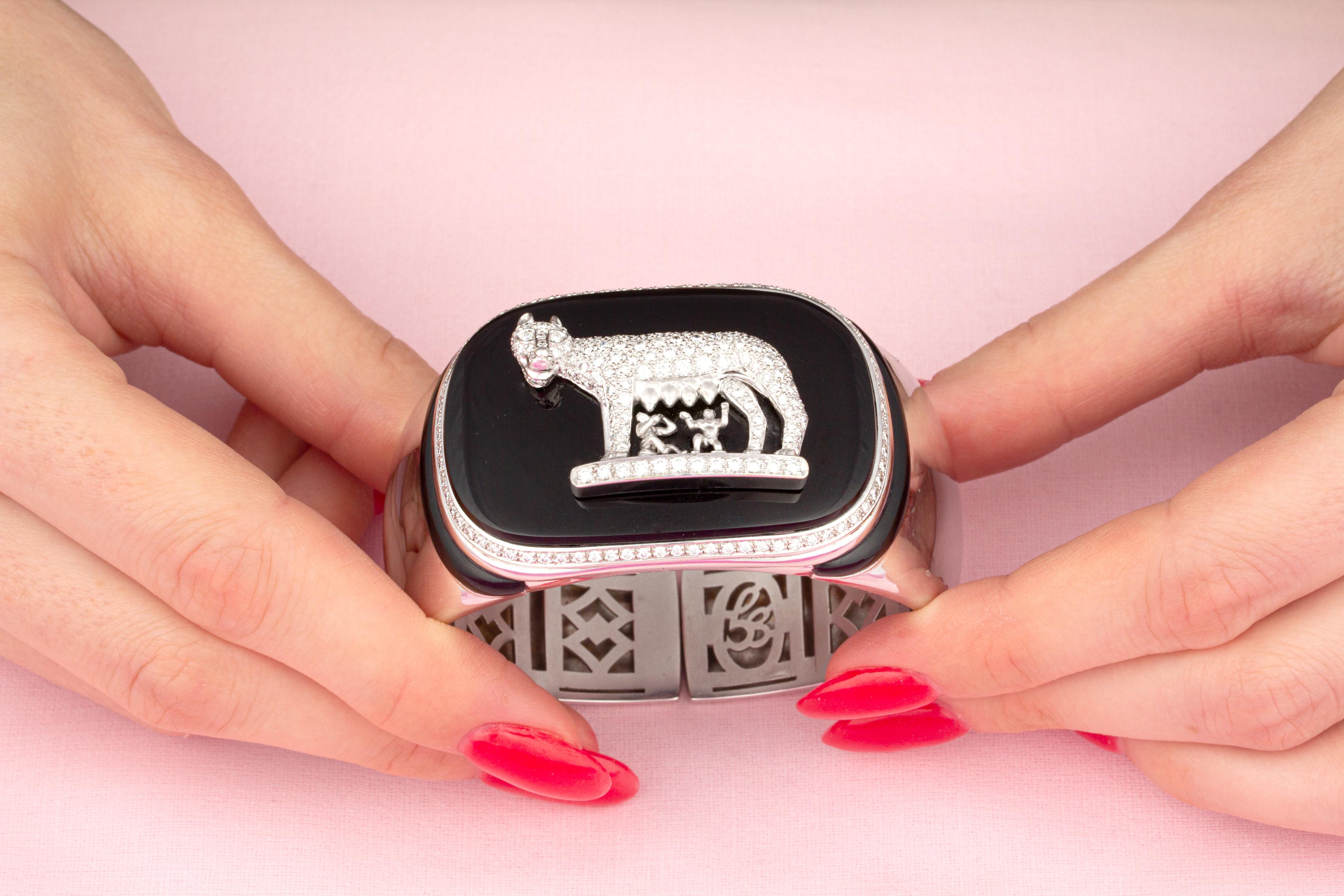 Artista Bracciale con diamanti She Wolf 