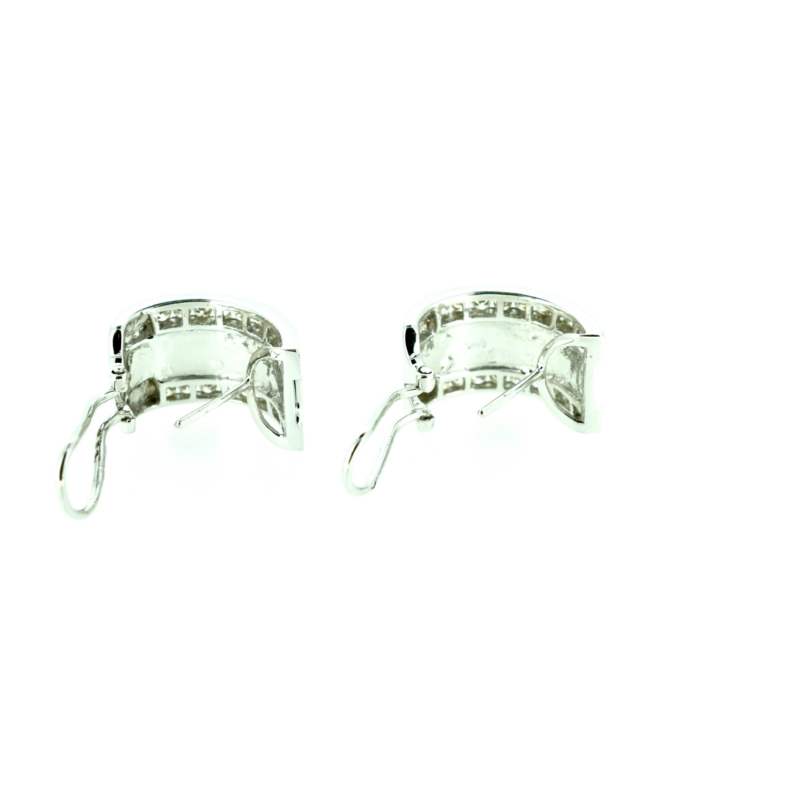 Diamond Cuff Earrings In New Condition For Sale In Highlands, NC