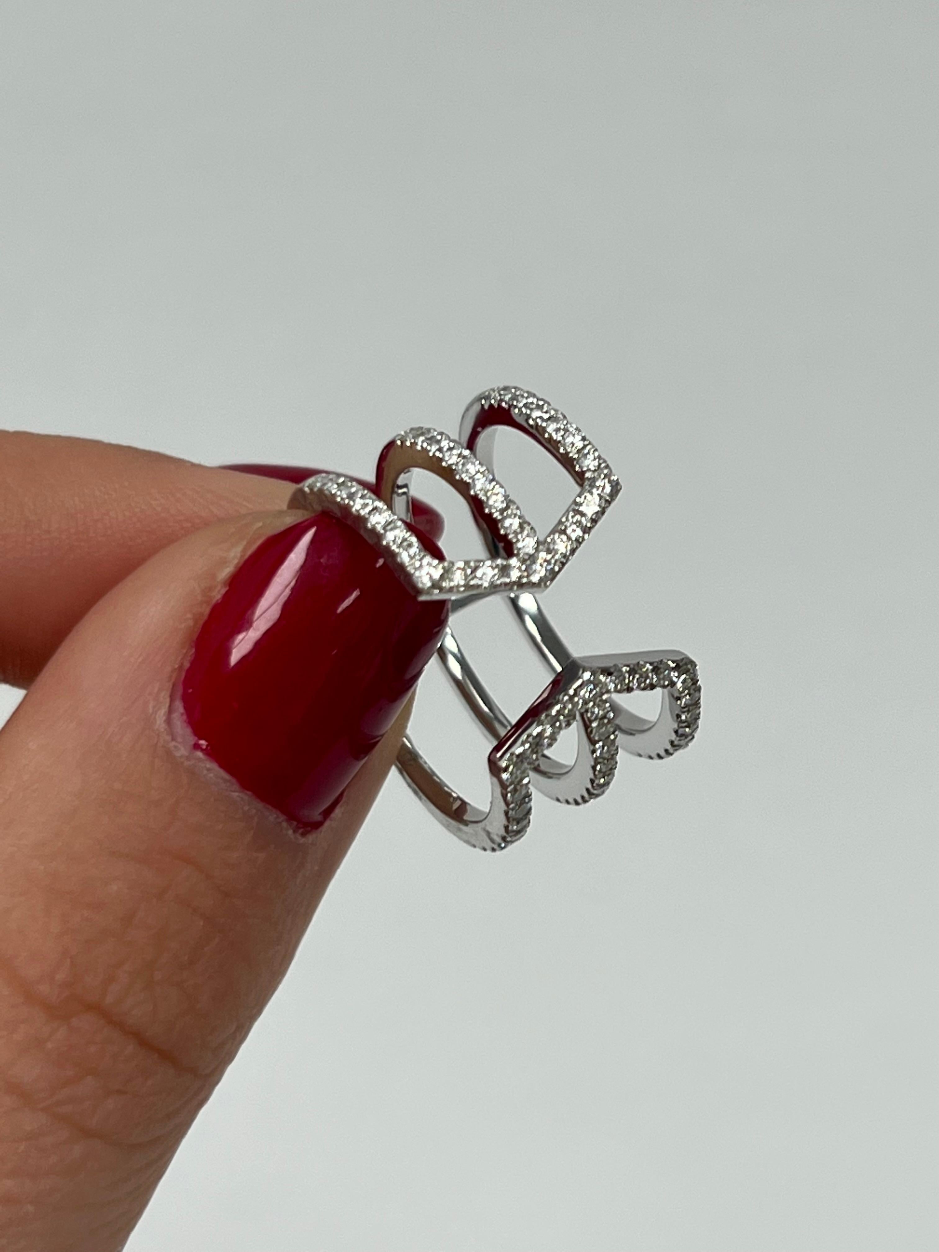 Contemporaneo Anello con diamante in vendita