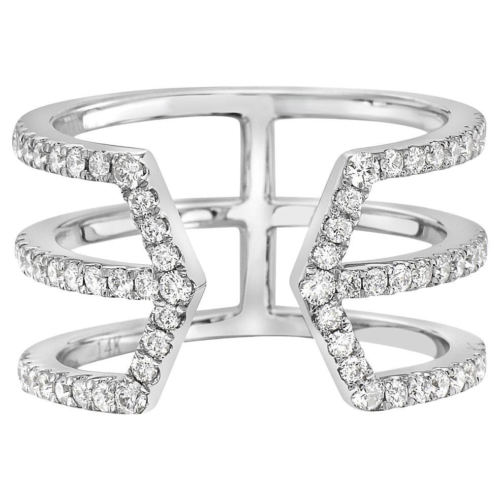 Diamond Cuff Ring For Sale