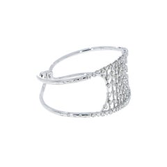 White Gold Diamond Cuff  Bracelet by Casato