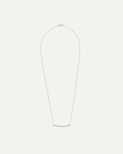 Diamond Curve Bar Necklace