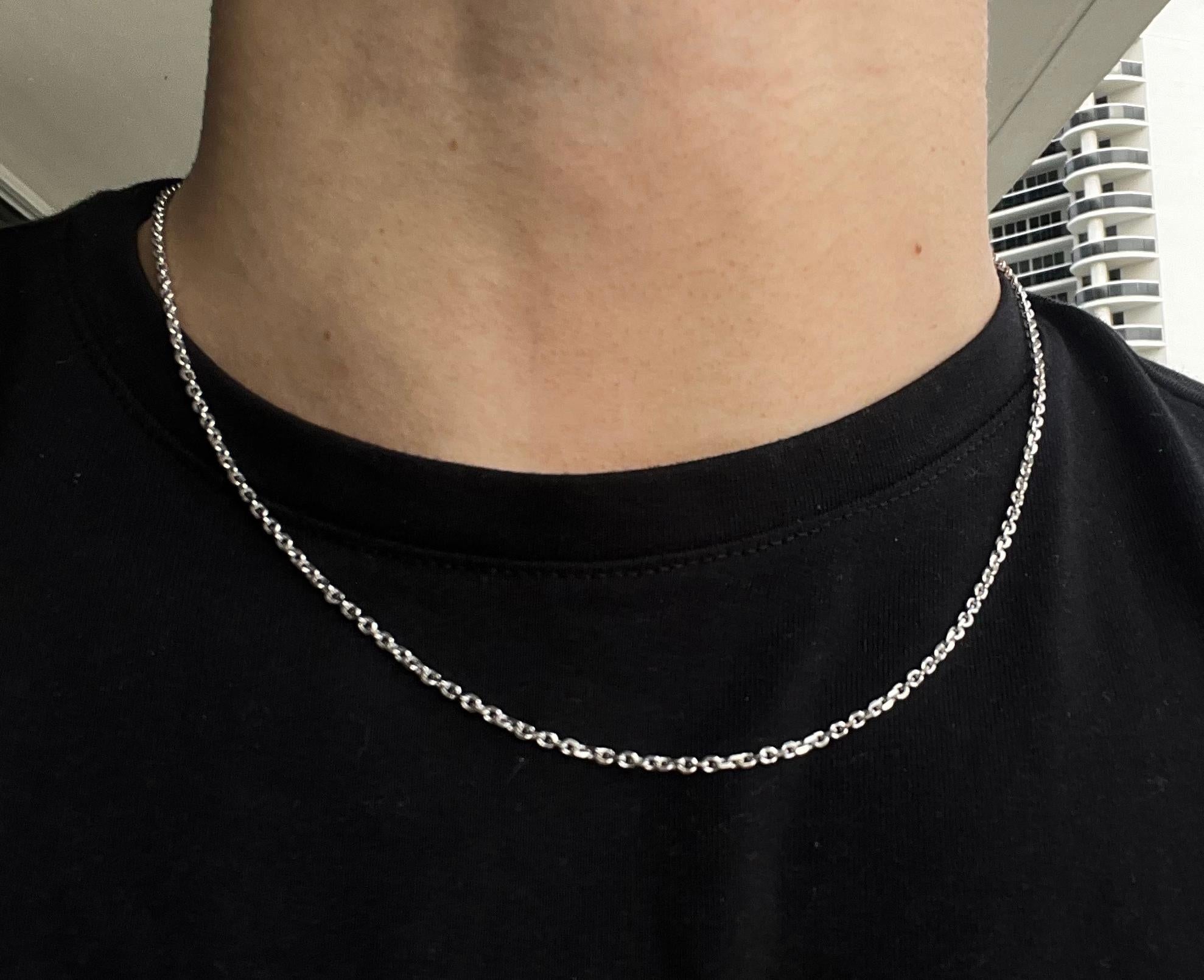 Diamond Cut Cable Fancy Dainty Link 925 Sterling Silver Chain Necklace 6