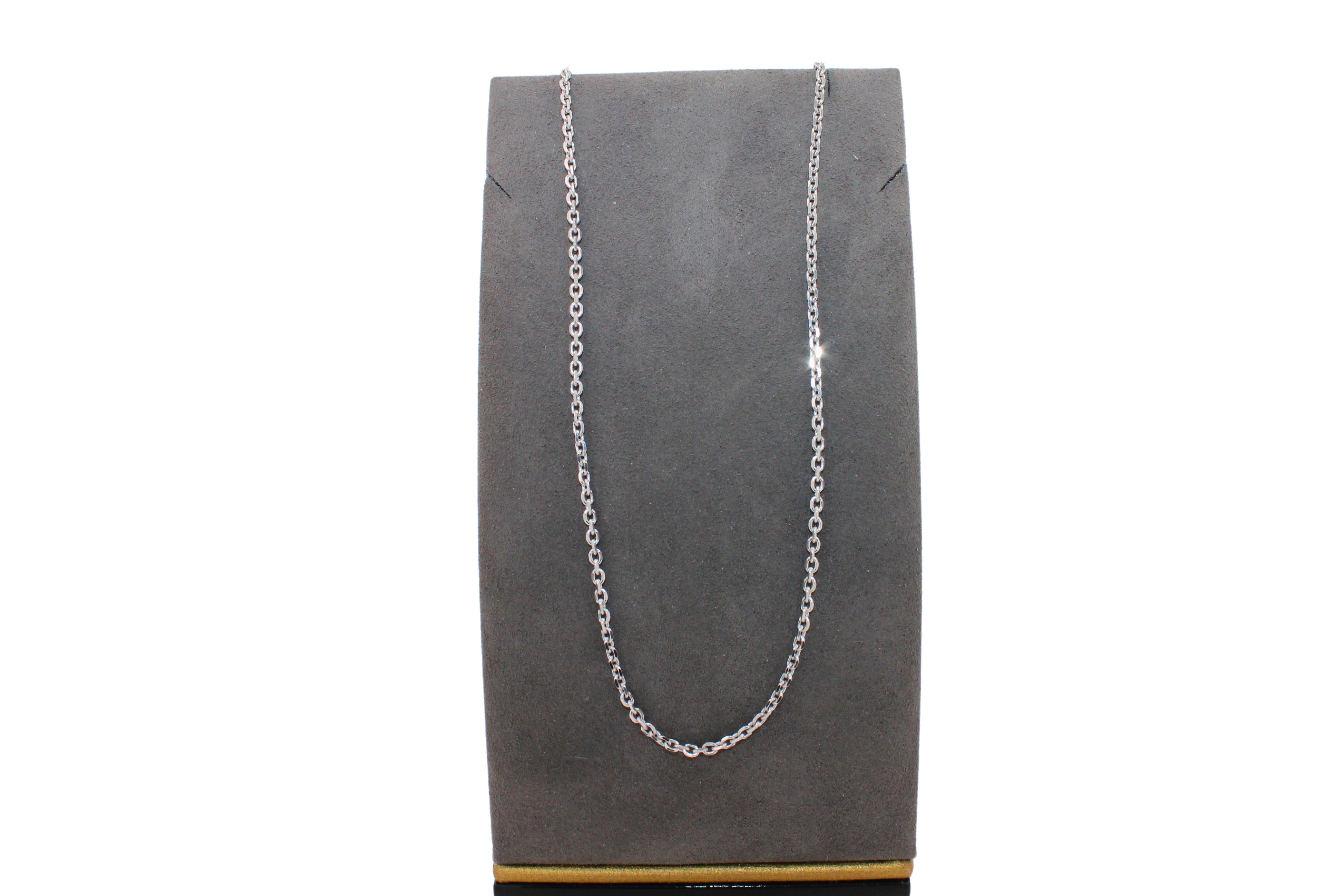 Women's or Men's Diamond Cut Cable Fancy Dainty Link 925 Sterling Silver Chain Necklace For Sale