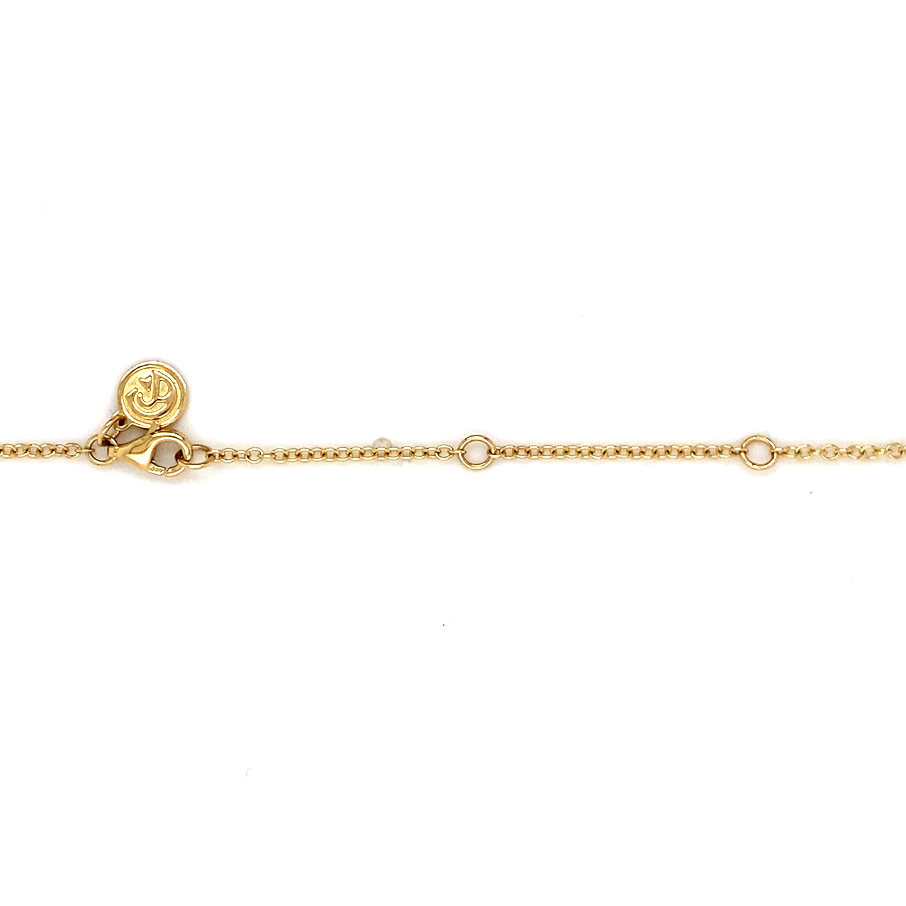 Ciondolo A Link in oro 14K con angolo tagliato e rettangolo a goccia NK7825 In condizioni Nuovo in vendita a Austin, TX