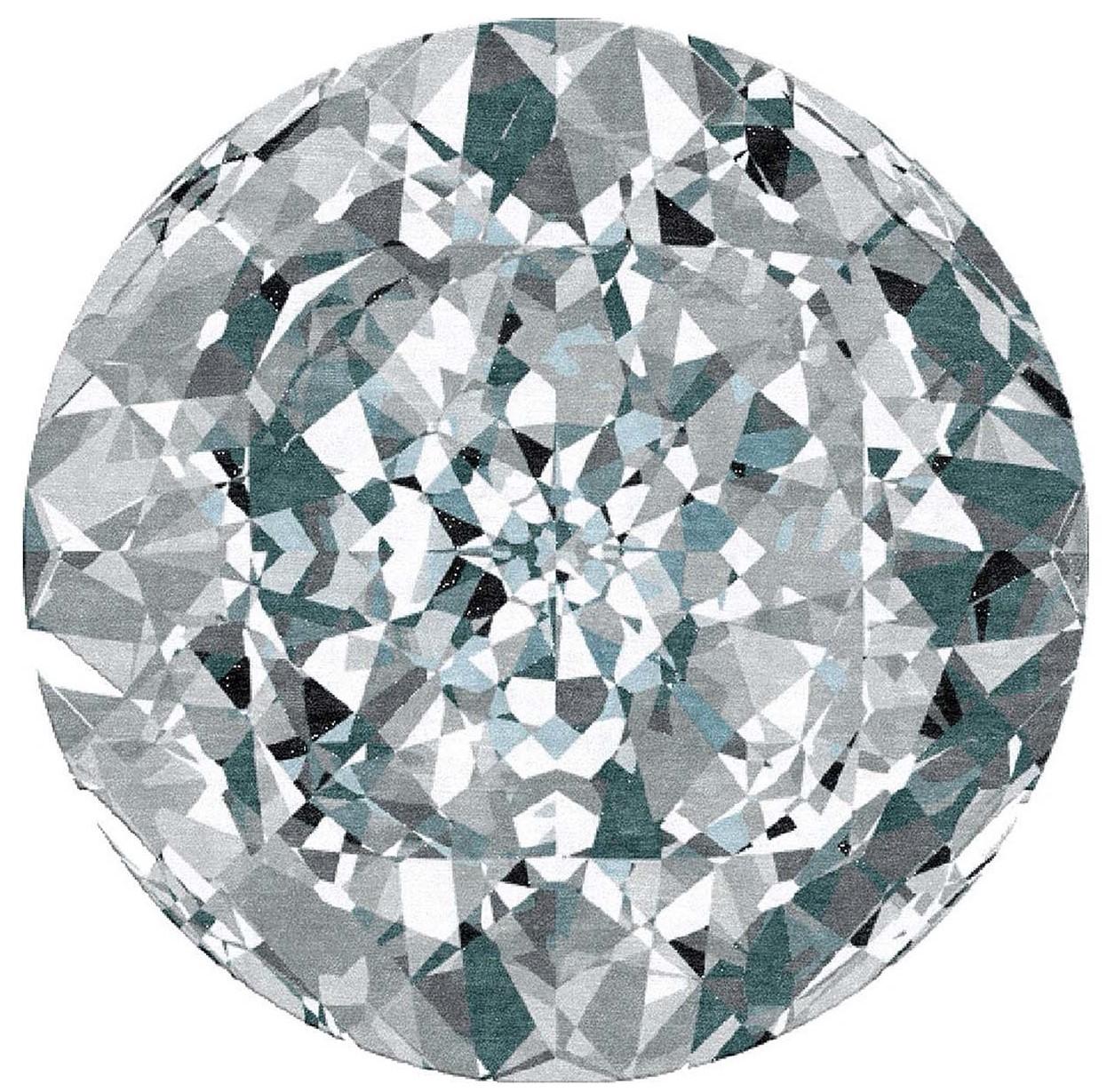Diamant-D-Teppich (Handgeknüpft) im Angebot