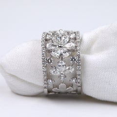 Diamond Daisy Band Ring