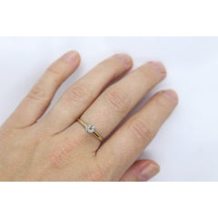 Diamond Daisy Elevated on Ring. 14K Diamond Daisy. Vintage Diamond Flower