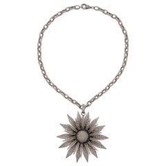 Diamond Daisy Necklace