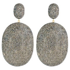 Diamond Dangle Earrings 16 Carats 14K Gold