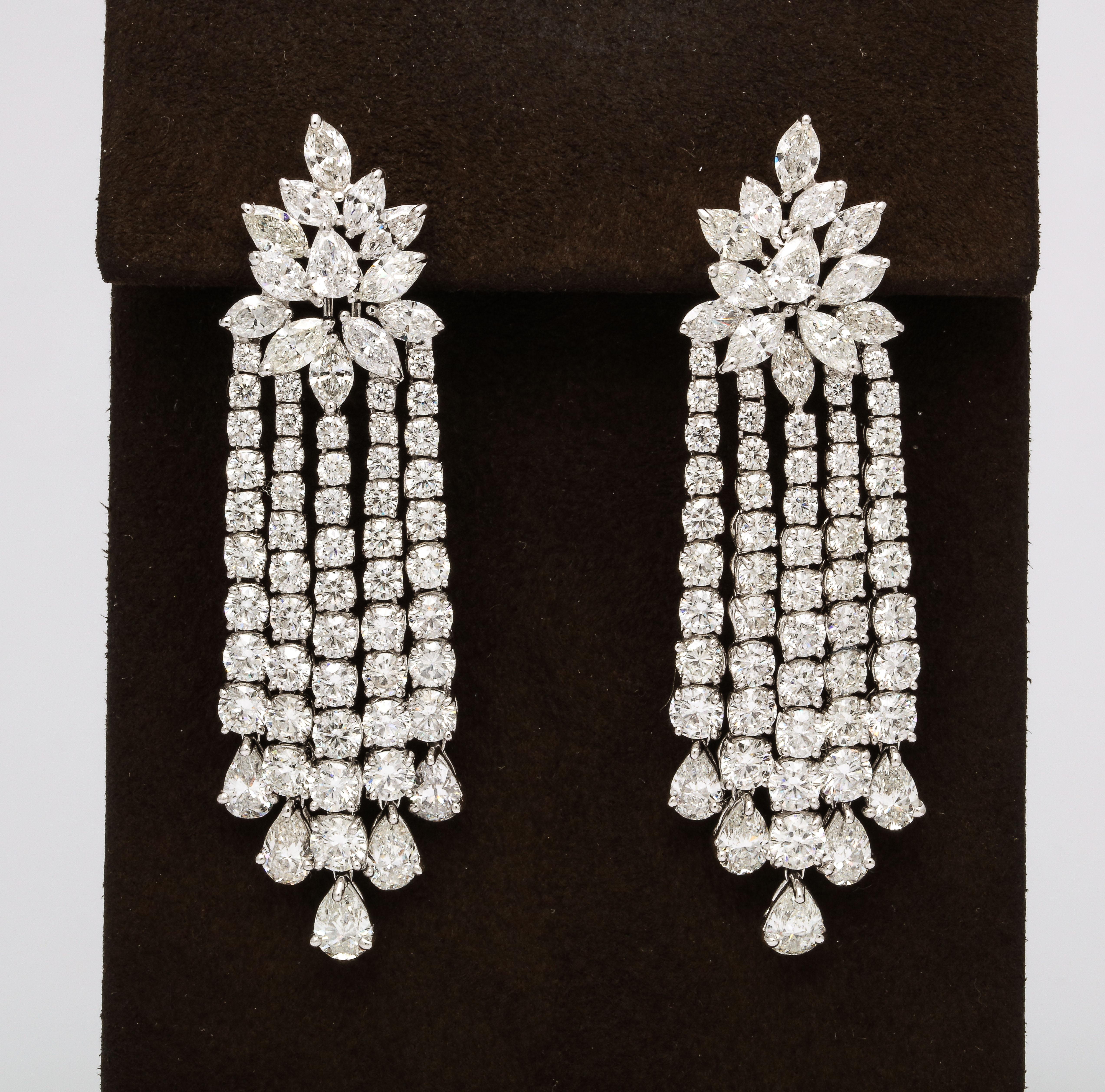diamond long earrings with price