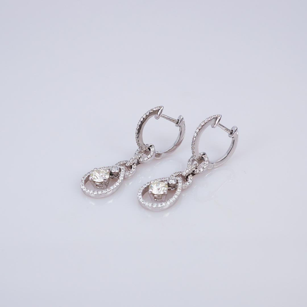 big diamond dangle earrings