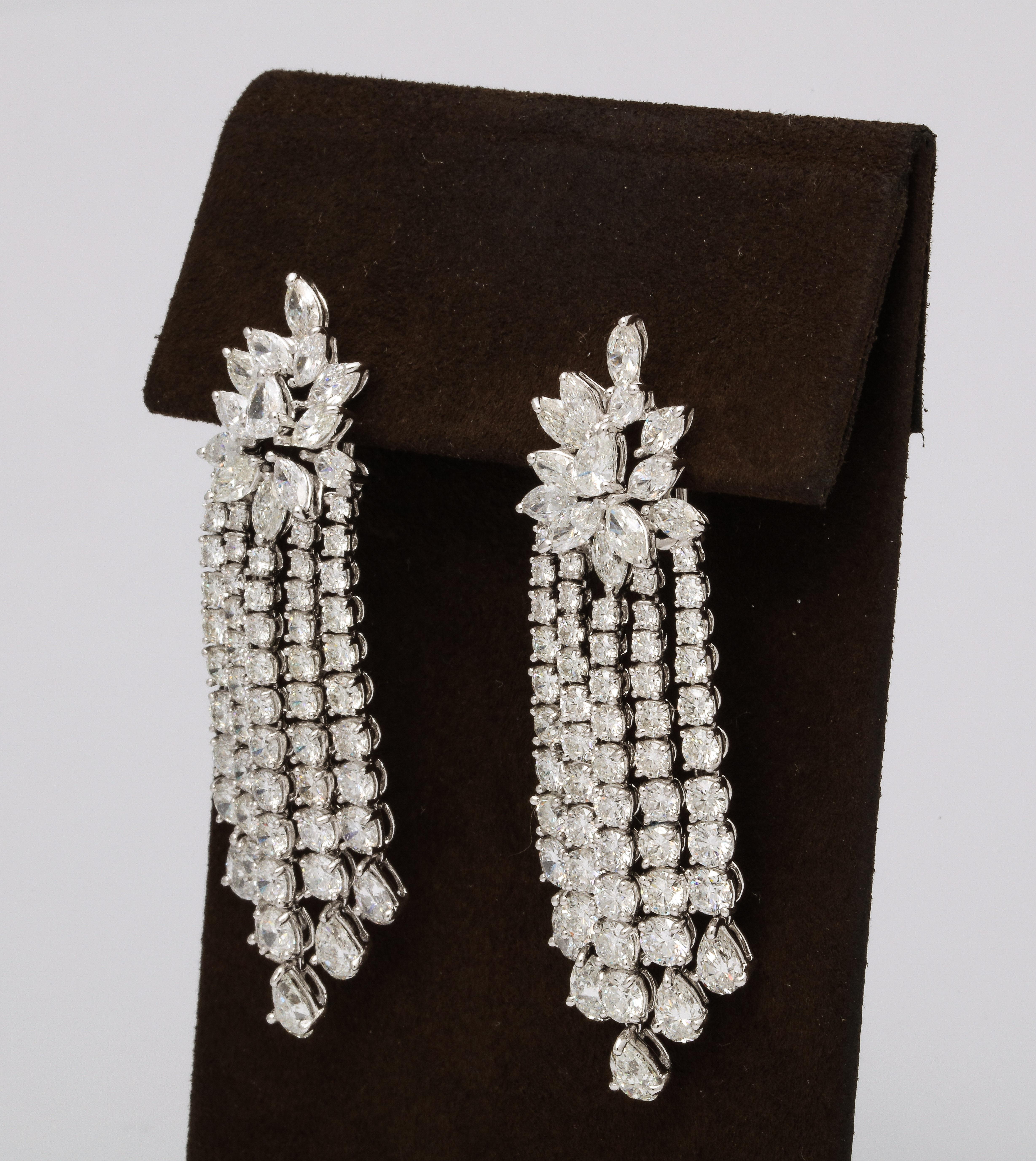 long diamond earrings