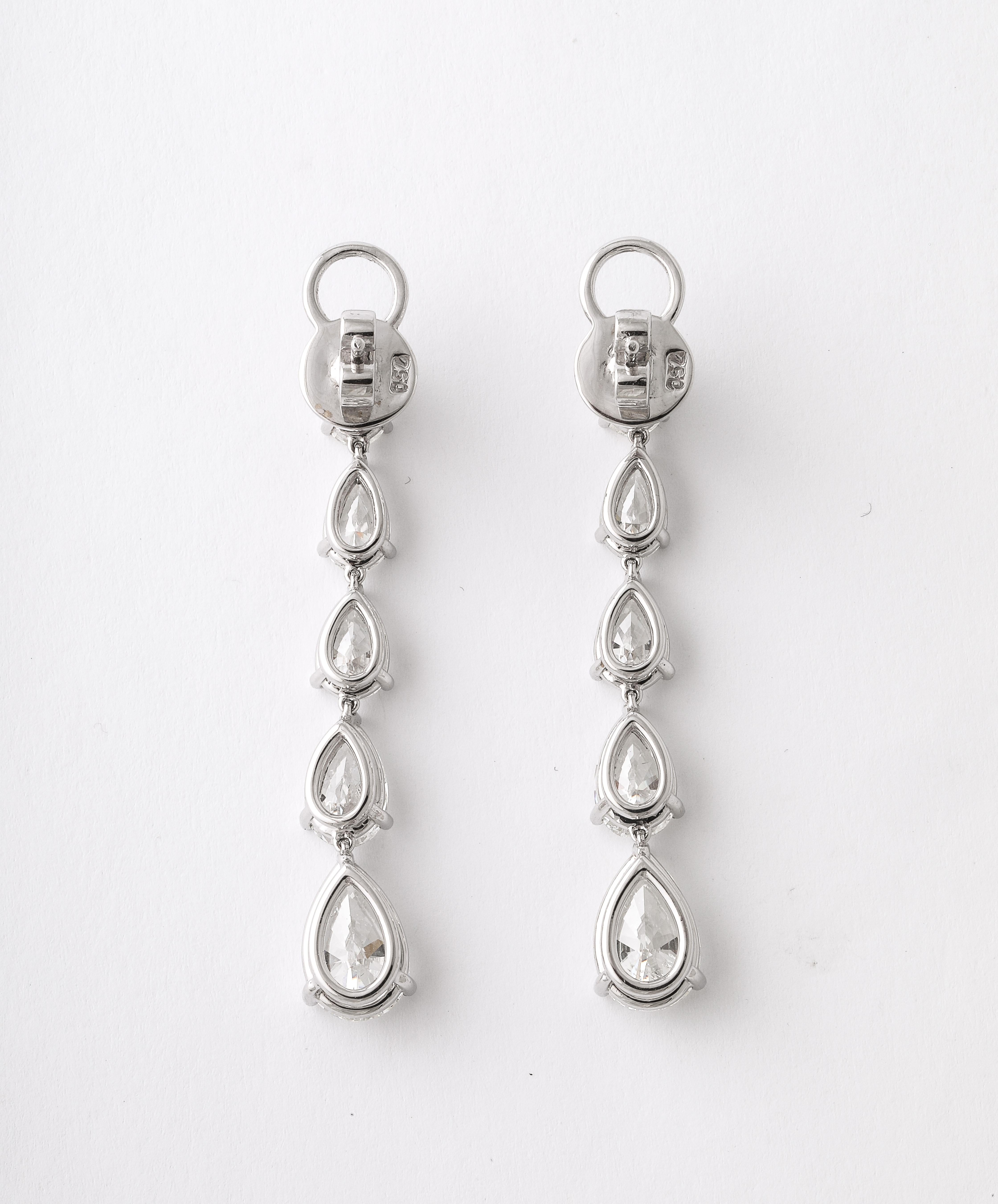 Pendants d'oreilles - Diamant en vente 2