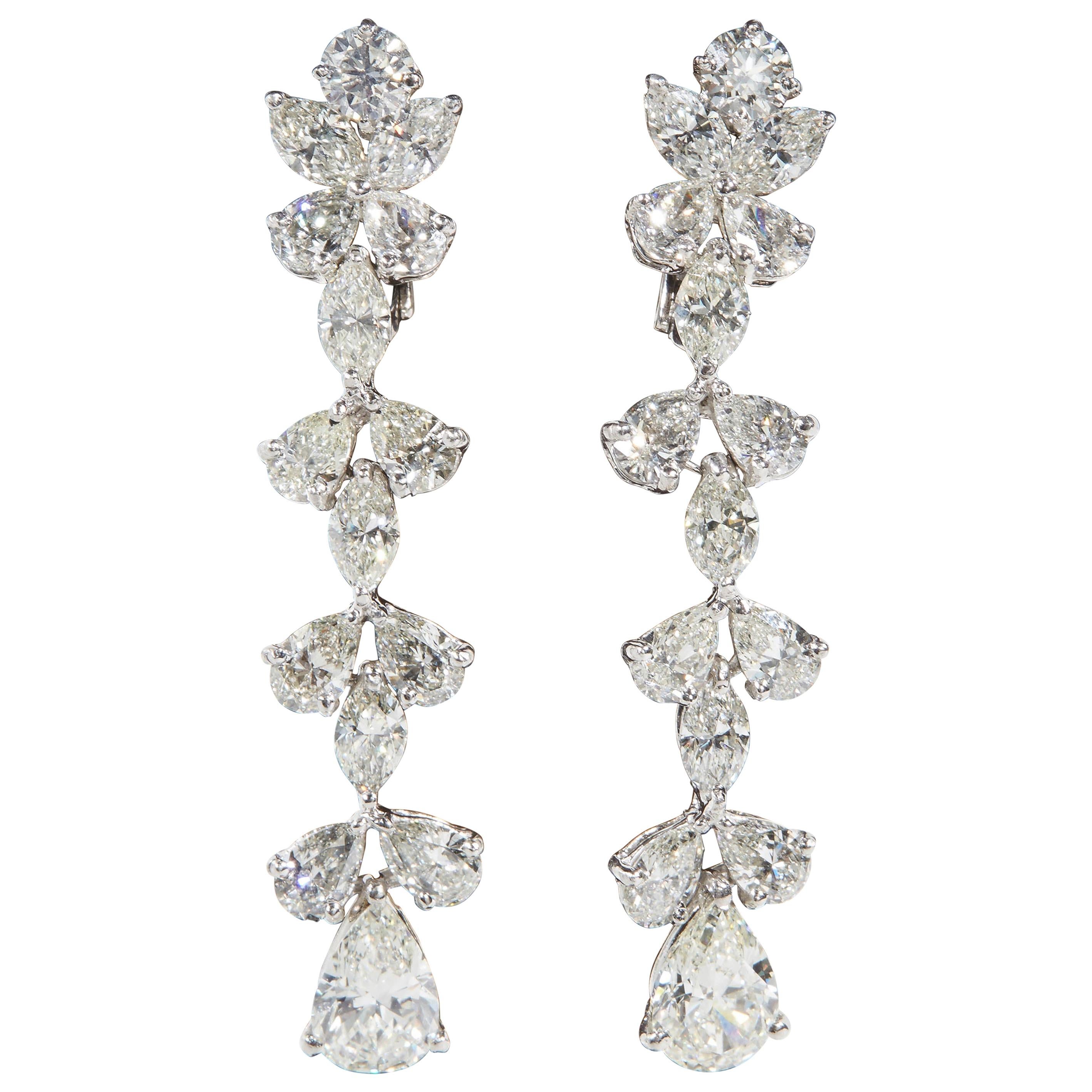 Diamond Dangle Earrings For Sale