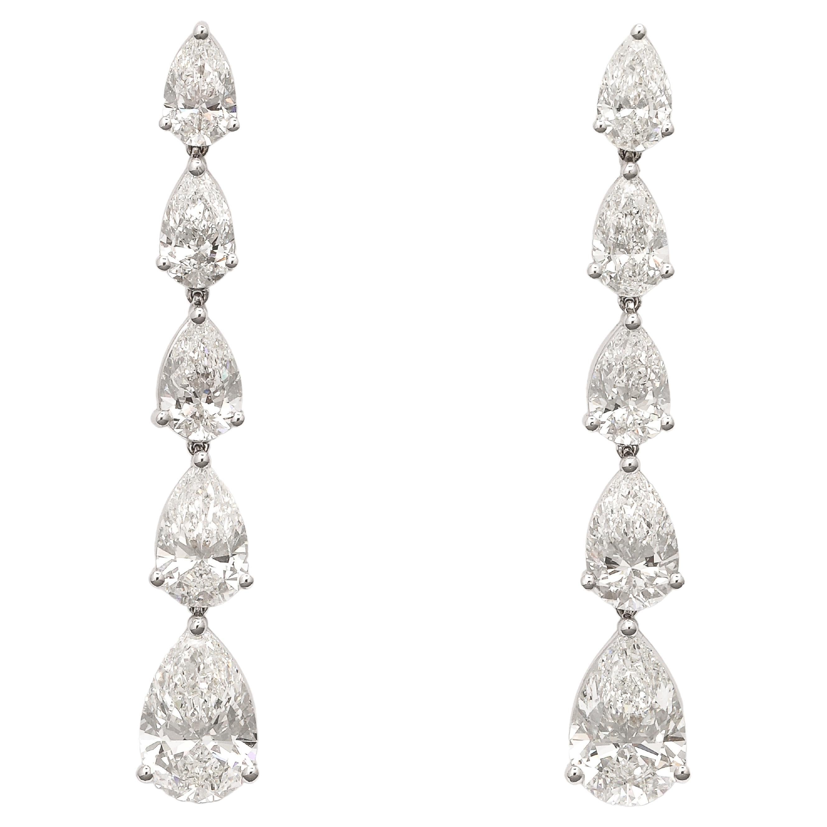 Diamond Dangle Earrings