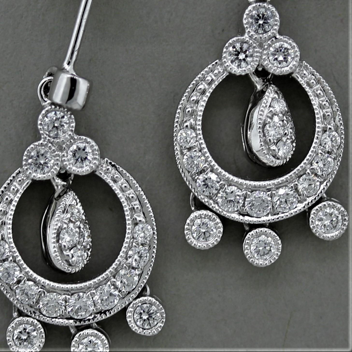diamond chandelier earrings india
