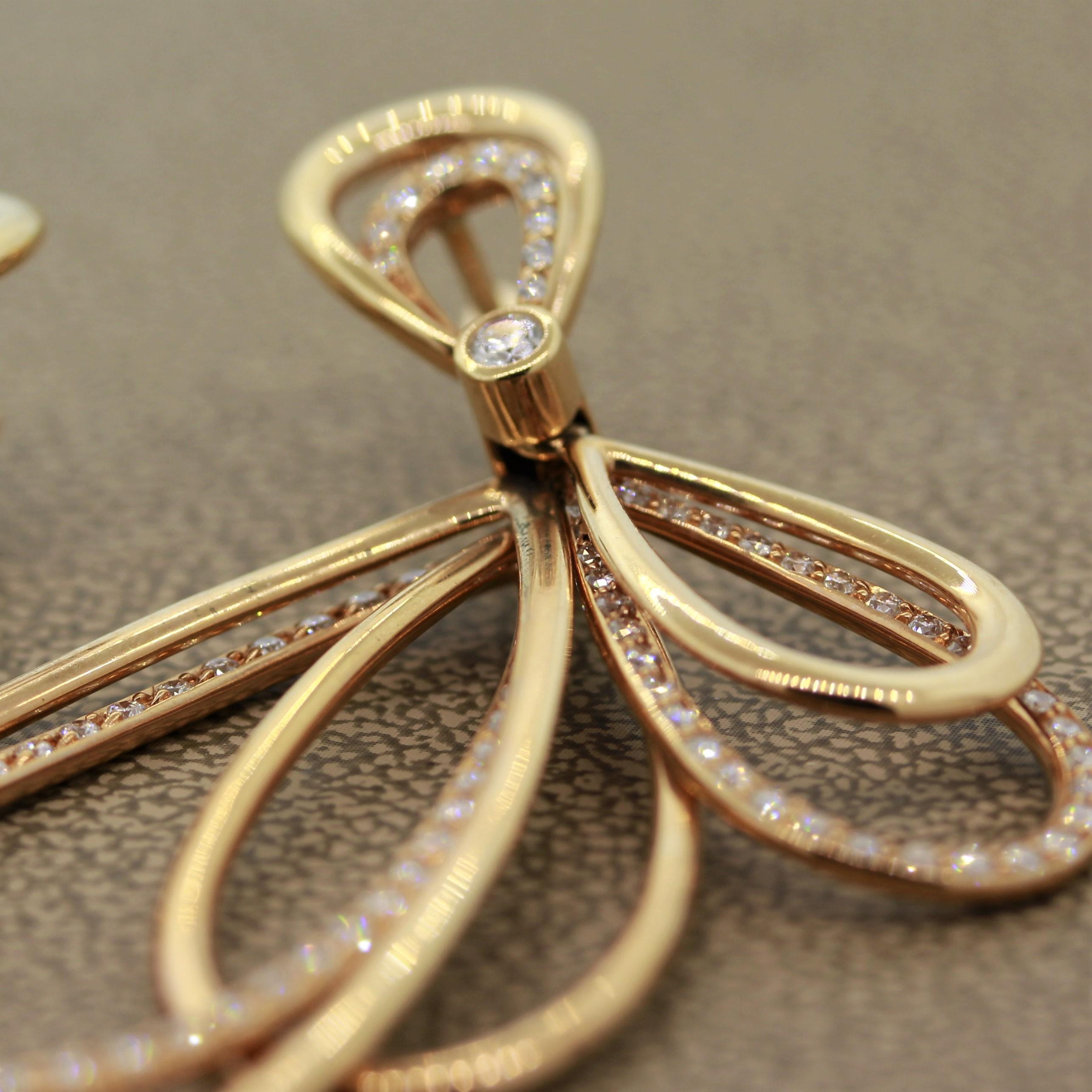 Goldohrringe mit Diamanten 3