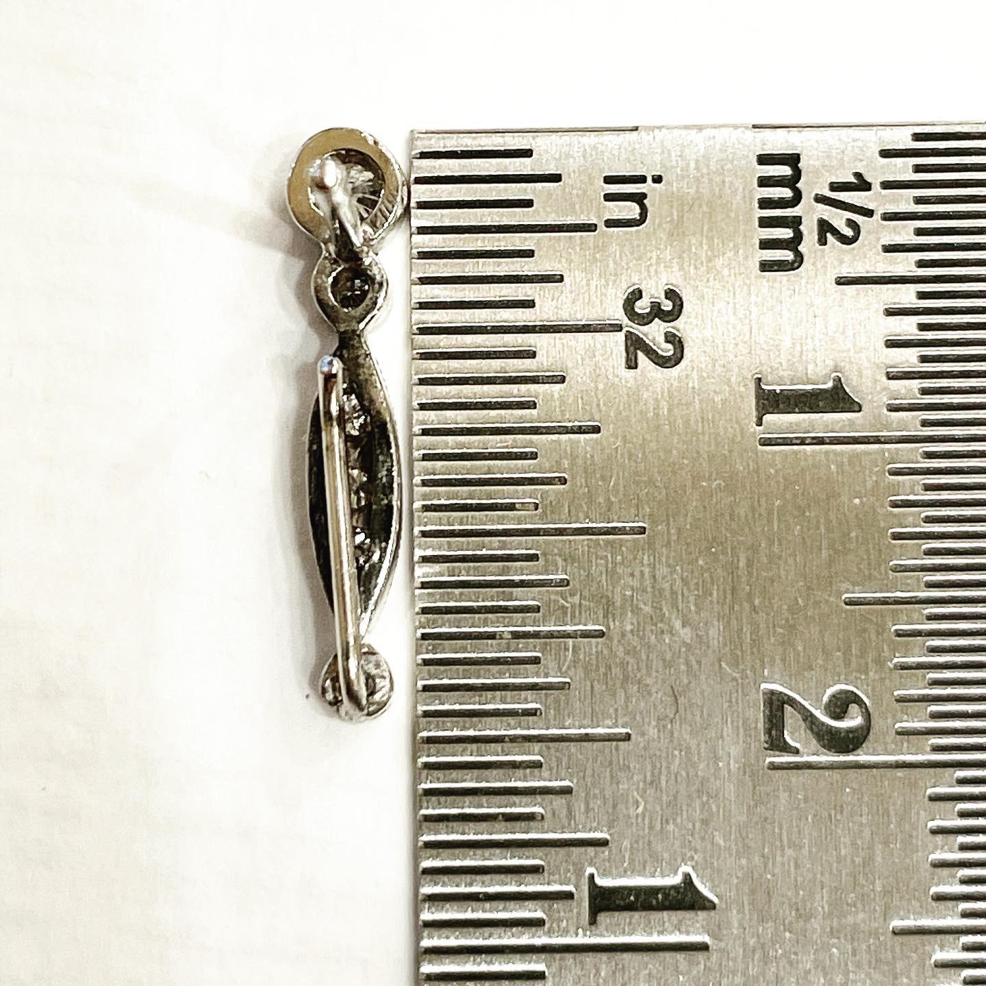 Orecchini con diamanti pendenti rimovibili con perle barocche dei mari del sud in oro bianco 18 carati in vendita 8
