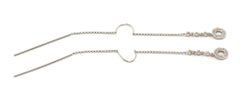 Diamond Dangling Threader Earrings