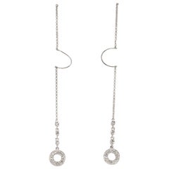 Diamond Dangling Threader Earrings