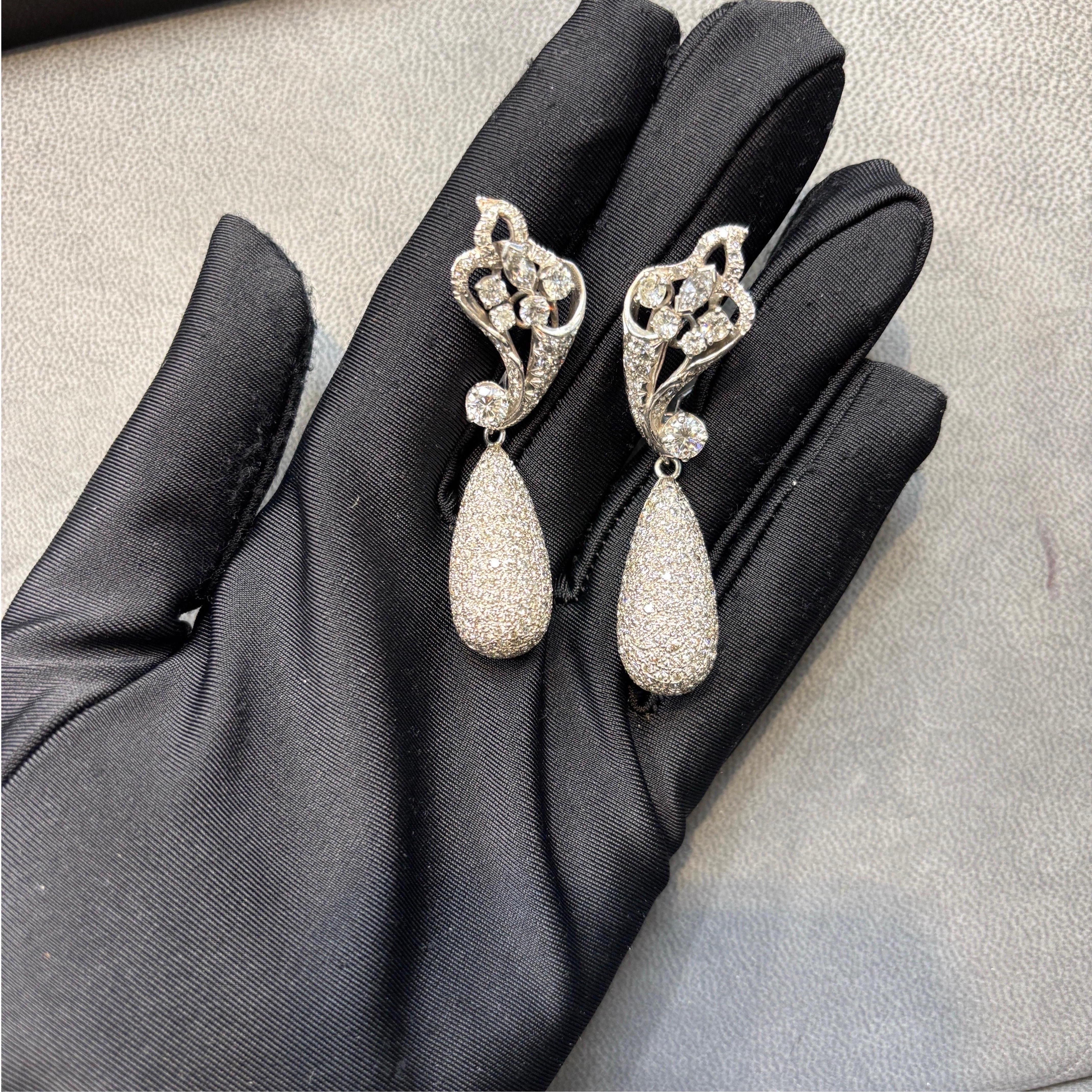 Pendientes Día y Noche de Diamantes en Excelente estado para la venta en New York, NY