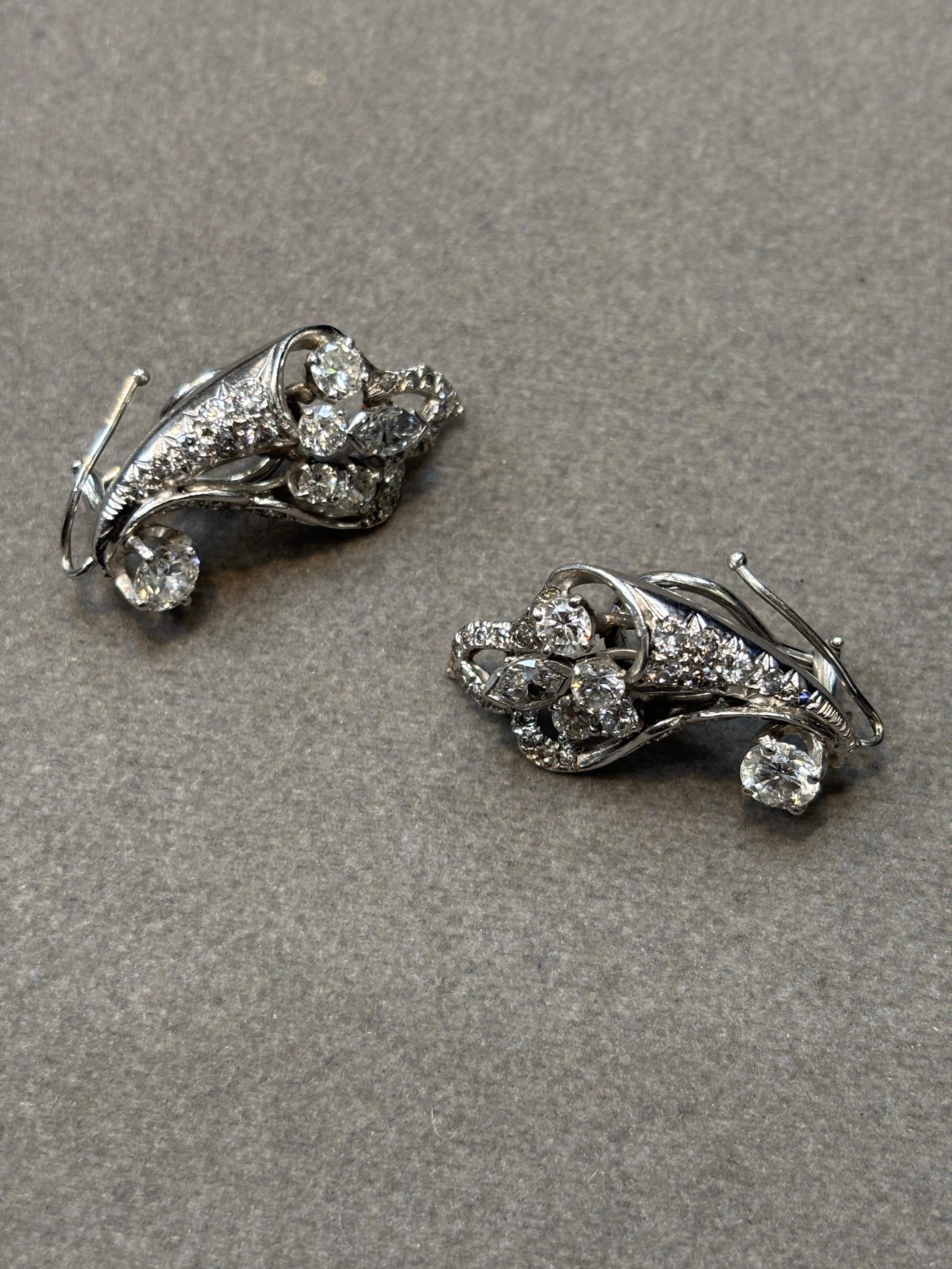 Pendientes Día y Noche de Diamantes en venta 3