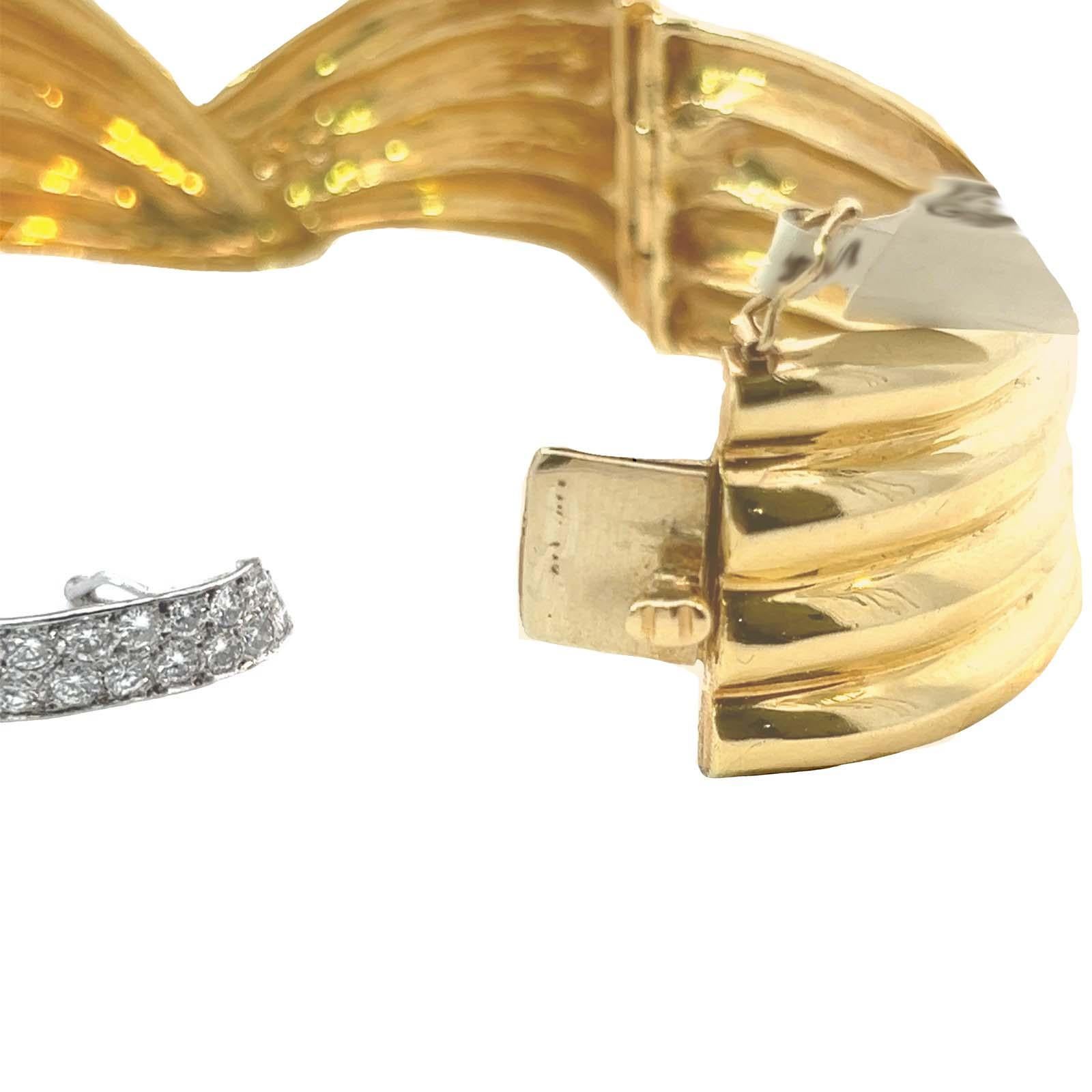 Rétro Bracelet rétro vintage à diamants en vente