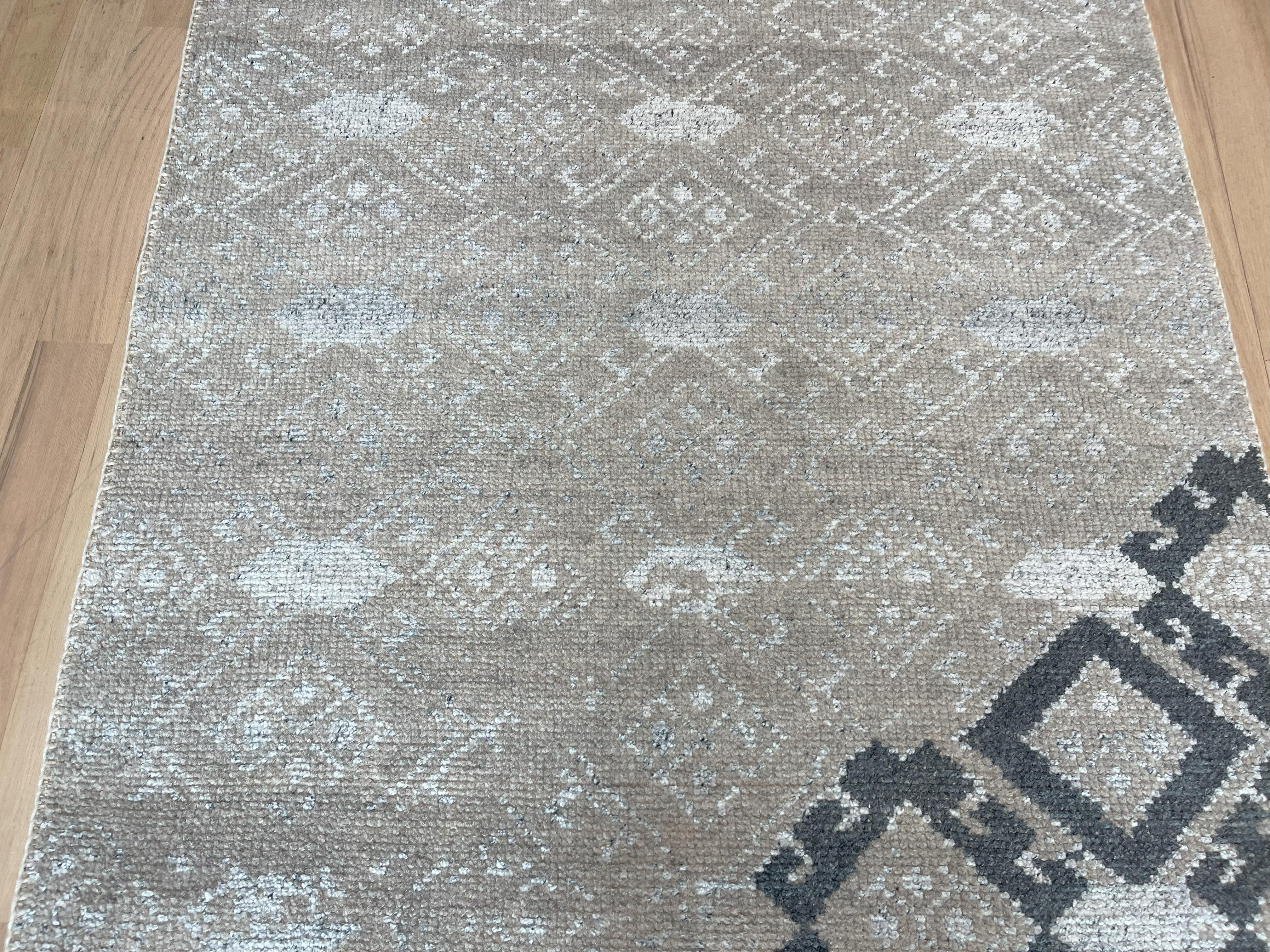 Alfombra de diseño diamante Anudado a mano en venta