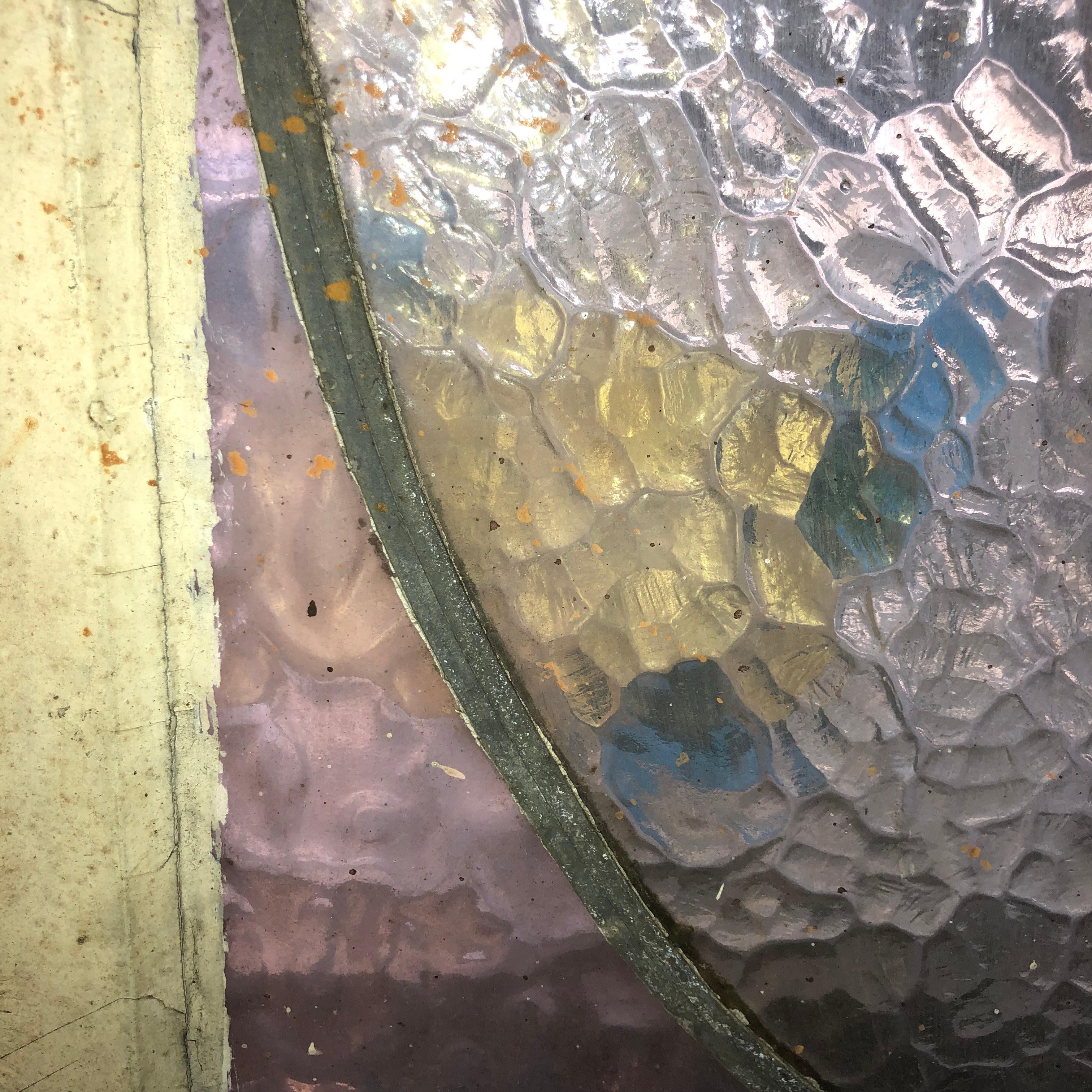Vetrata con disegno a diamante 35