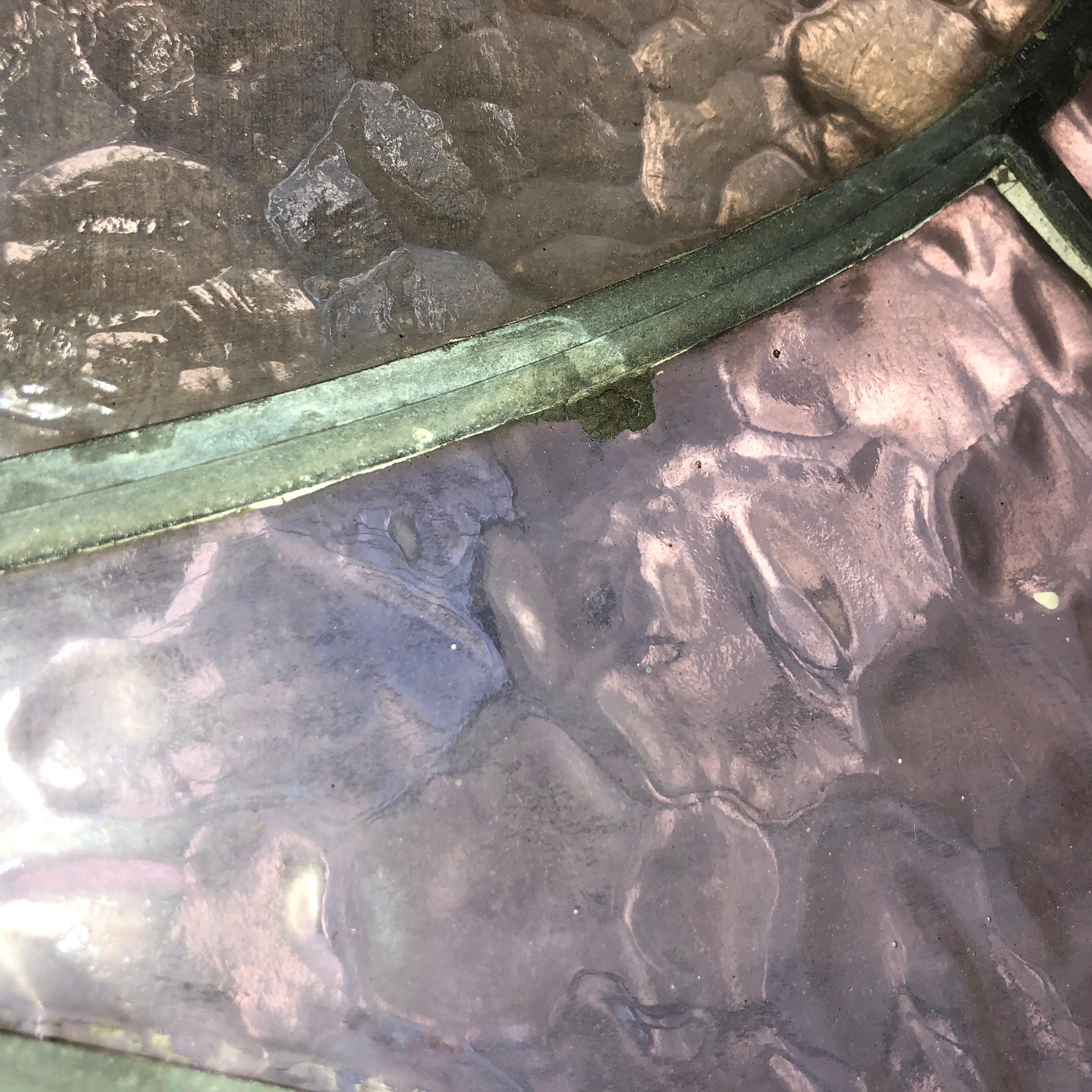 Vetrata con disegno a diamante 35