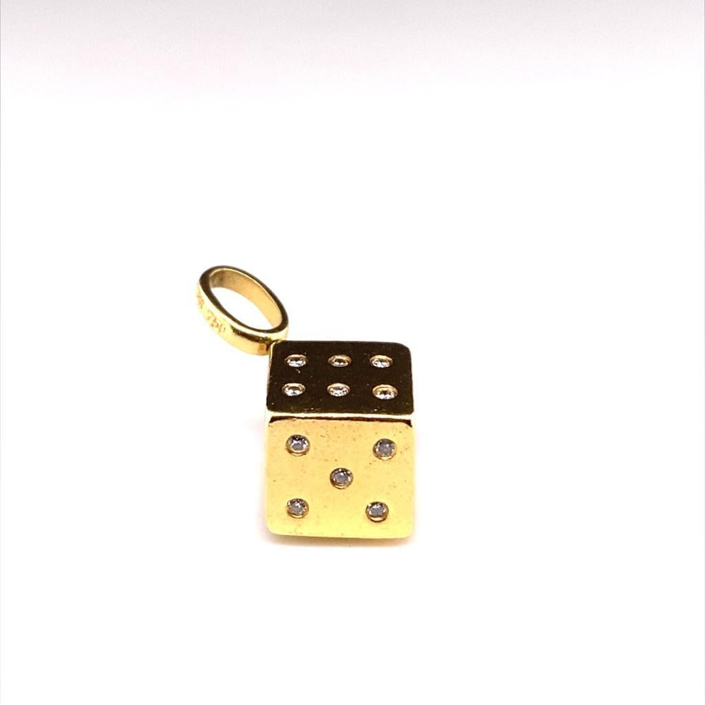 gold dice charm