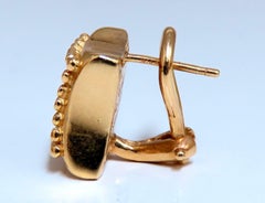 Diamond Dice Square Earrings .25 Carat 14 Karat Omega Clip