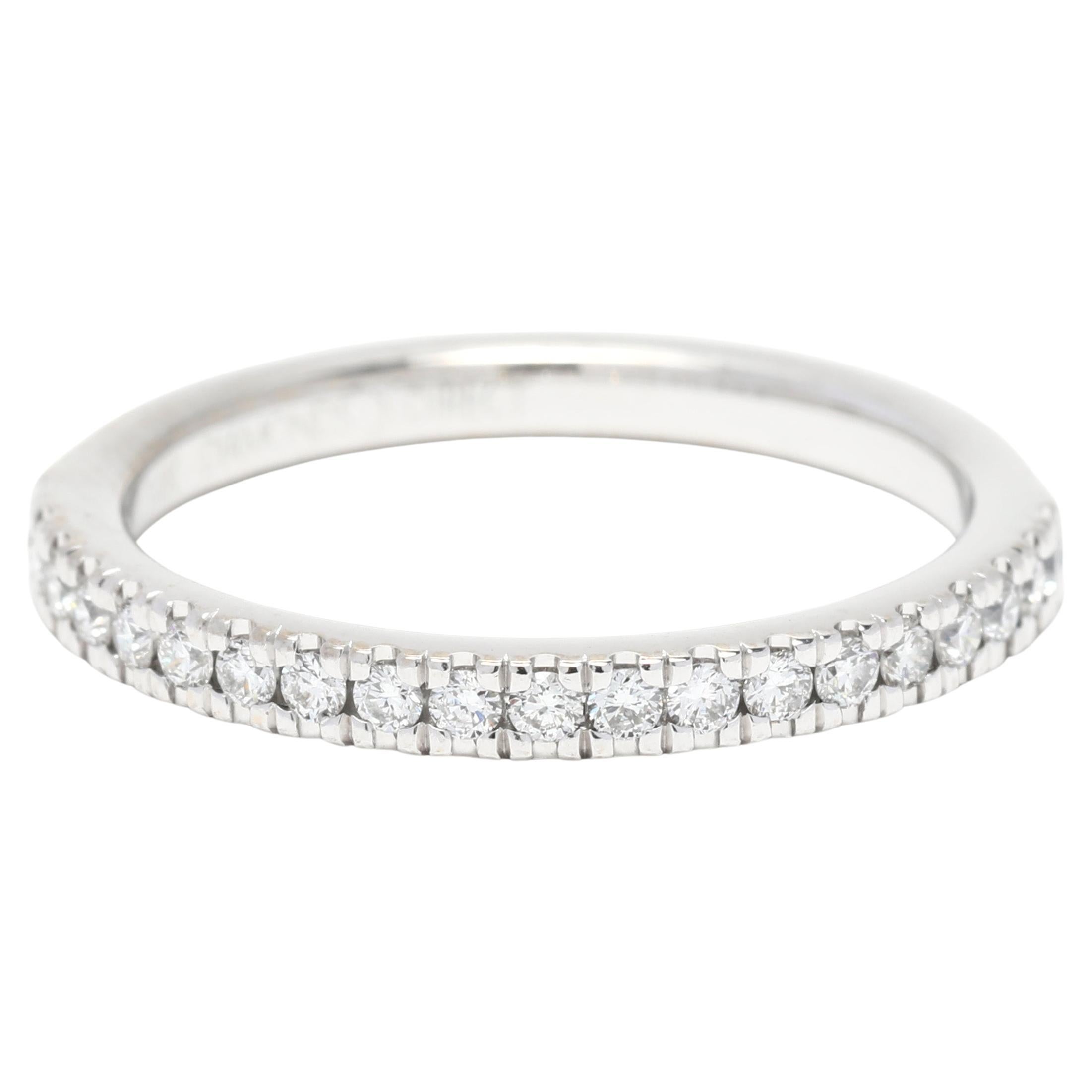 Diamond Direct 0.30ctw Thin Diamond Wedding Band, 14k White Gold, Ring