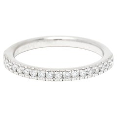 Diamant Direct 0,30ctw dünner Diamant-Hochzeitsring, 14k Weißgold, Ring
