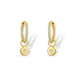 Diamond Disc Earring Charm