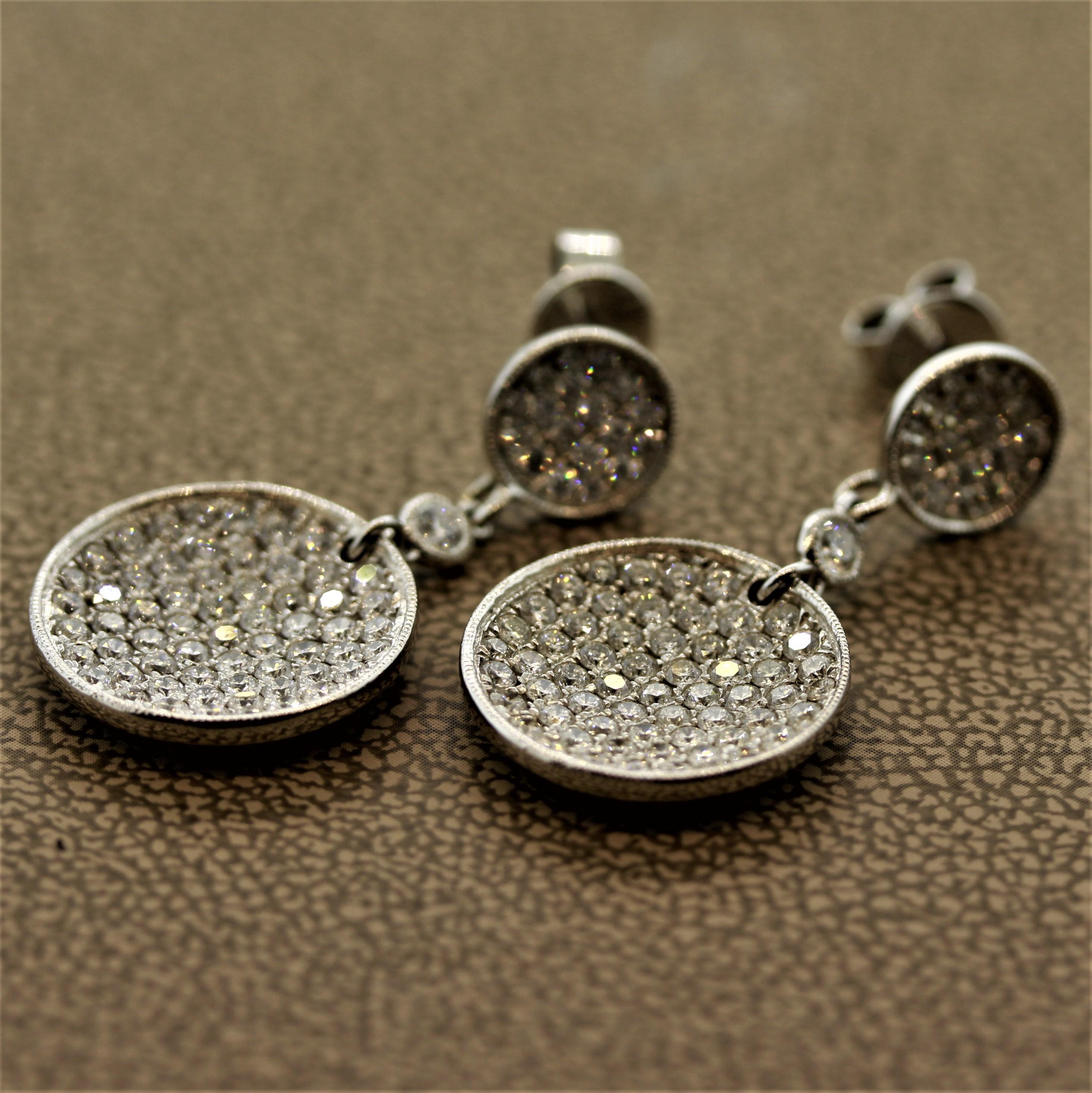 hanging disc earrings