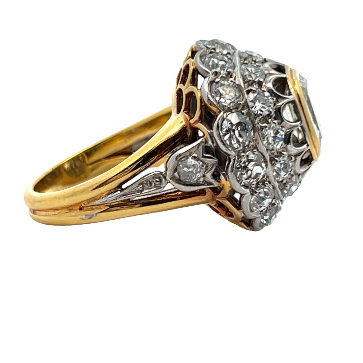 Diamond Dome Cocktail Ring For Sale 1